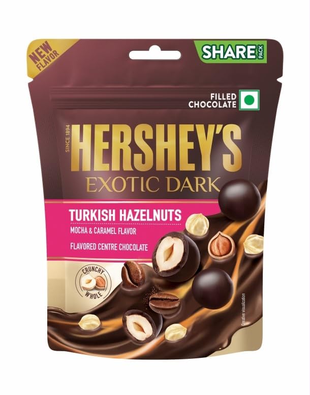 Hersheys Exotic Dark Turkish Hazelnut Mocha & Caramel Chocolate 82.4g (B0CPBKS1GB) Amazon Price History, Amazon Price Tracker