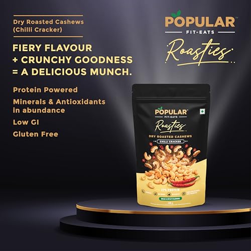 Image of Popular Roasties Dry Roasted Cashew Chilli Cracker, 200 Gm
