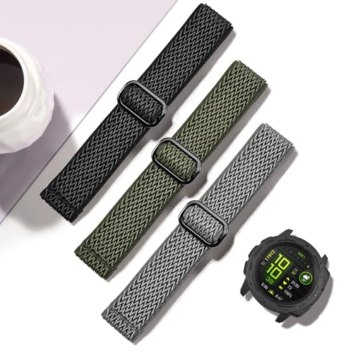 Set de 3 correas deportivas de nylon para Garmin Instinct 22mm miniatura 4