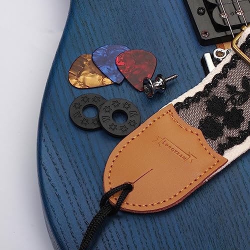 VICASKY 1 Set Sangle De Guitare Réglable Guitare Bandoulière Basse Électrique Rayé Sangle De Guitare avec Guitare Pick Holder Strap Locks pour Accessoires De Guitare - Les Beatles, Paul McCartney, John Lennon, RIngo Starr, George Harrison VICASKY 1 Set Sangle De Guitare Réglable Guitare Bandoulière Basse Électrique Rayé Sangle De Guitare avec Guitare Pick Holder Strap Locks pour Accessoires De Guitare – Image 5