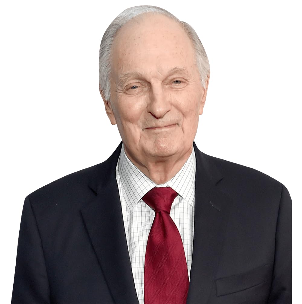 Alan Alda (Black Suit) Half Body Buddy Cutout