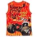 Monster Jam Grave Digger El Toro Loco Megalodon Toddler Boys Mix N' Match Athletic T-Shirt Tank Top French Terry Shorts 3 Piece Outfit Set Orange/Black 3T