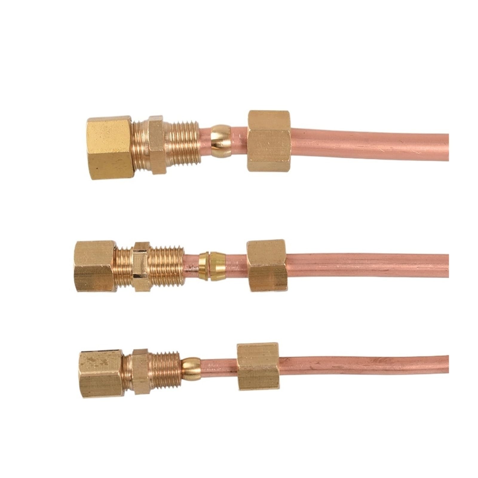 Acoplamiento de conector de tubería de latón con unión de compresión de tubo de 6/8/10/12/15/16-28 mm de diámetro exterior(28mm)
