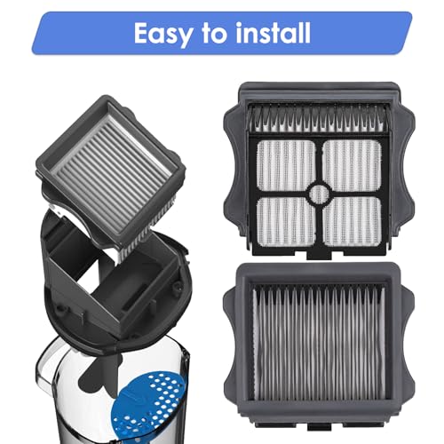Image of (4 Pack) iFloor 3 Replacement HEPA Filter Compatible with Tineco iFloor 3, Floor One S3, Floor One S5, Floor One S5 Pro 2, Cordless Wet Dry Vacuum Cleaner, Vacuum Cleaners Parts, 4 Filters