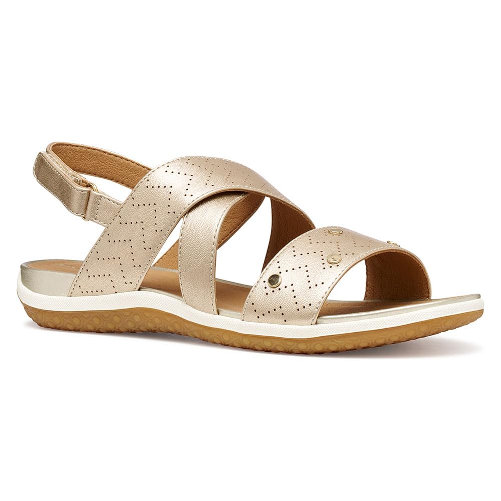 Geox D Sandal Vega B, Sandalia Plana Mujer