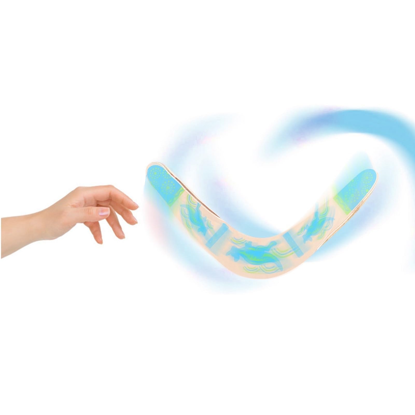 LOCKISH V-Shaped Boomerang for Kids, Fun Easy to Throw Handmade Wooden Authentic Boomerang Returning Boomerang for Ages Above 10 Years Old Kids and Adult - Gifts for Boys & Girls