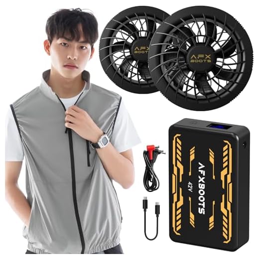 [LABEWVI] ファン付きベスト【2025最新 業界最強42V】6段階風量 30000mAh 暴風ファンバッテリーセット 男女兼用 軽量 遮熱 UVカット 暑さ対策