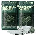 SurviveX Israeli Pressure Bandage 6 Inch - Emergency Bandage - Pressure Dressing for Wounds - Trauma Dressing - Sterile Vacuum-Sealed Packaging - 2 Pack