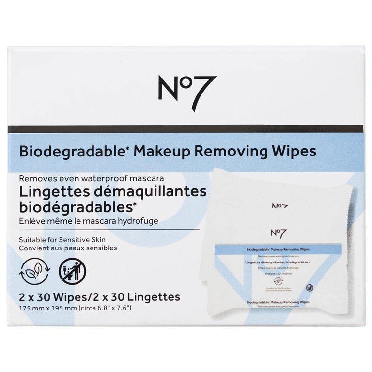 No7 Radiant Results Revitalizing Cleansing Wipes60sheet 1 pack