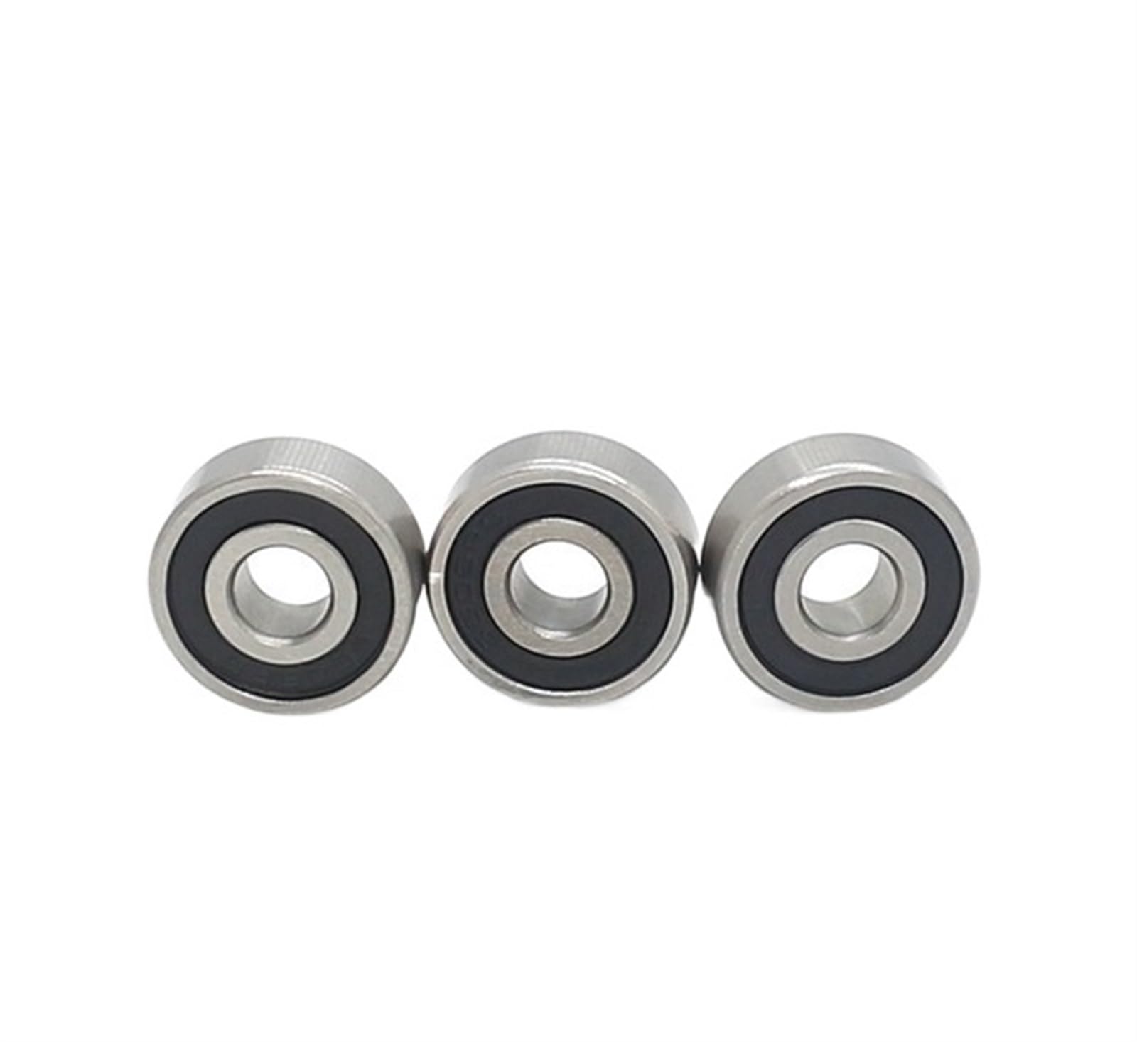 HYUJNAFZR Bimetal Seal Shield Micro deep Groove Bearing 10pcs 687RS 7x14x5mm Ball Bearing(687-RS - 7x14x5mm)