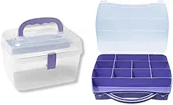 Kit de Pesca Maleta 12 Divisórias + Caixa Bandeja Removível