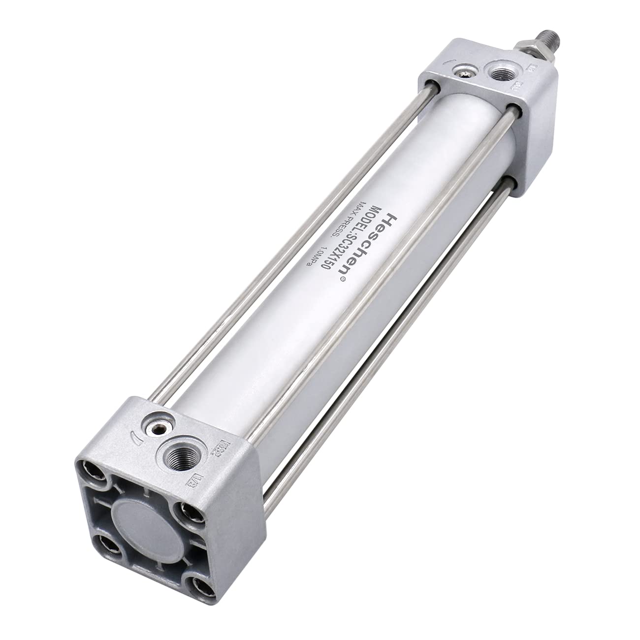 Heschen Pneumatic Standard Cylinder SC 32-150, PT1/8'' Port, 32mm Bore, 150mm Stroke, Single Rod Double Action