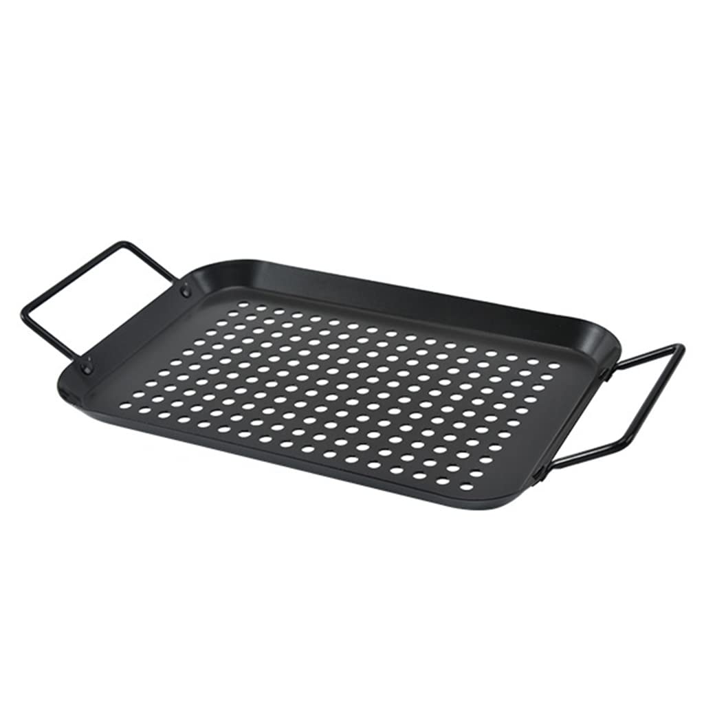 carotoe Duty Vegetable Grill Basket, Barbecue Accessories Easy to Use Gift Grill Plate for Outdoor