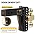 XPE Adjustable Trailer Hitch, Fits 2.5-Inch Receiver, 6-Inch Drop/Rise,2" & 2-5/16" Ball Hitches for Trucks, 22,000 LBS GTW - Receiver Hitch with Anti-Theft Pin, Solid Ball Mount, BLK,X-452506