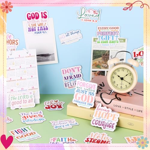 48 imanes decorativos con frases bíblicas inspiradoras miniatura 4