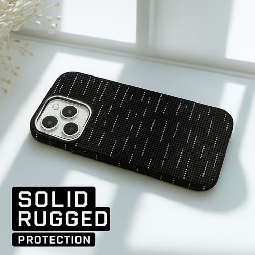 Image of AIBEX Aramid Fiber Mag-Saf Case Compatible for iPhone 16 Pro Max | Slim Protective Back Cover with Built-in Magnets | Wireless Charging Support | Camera Ring Stand | Shockproof with Air Guard Corners