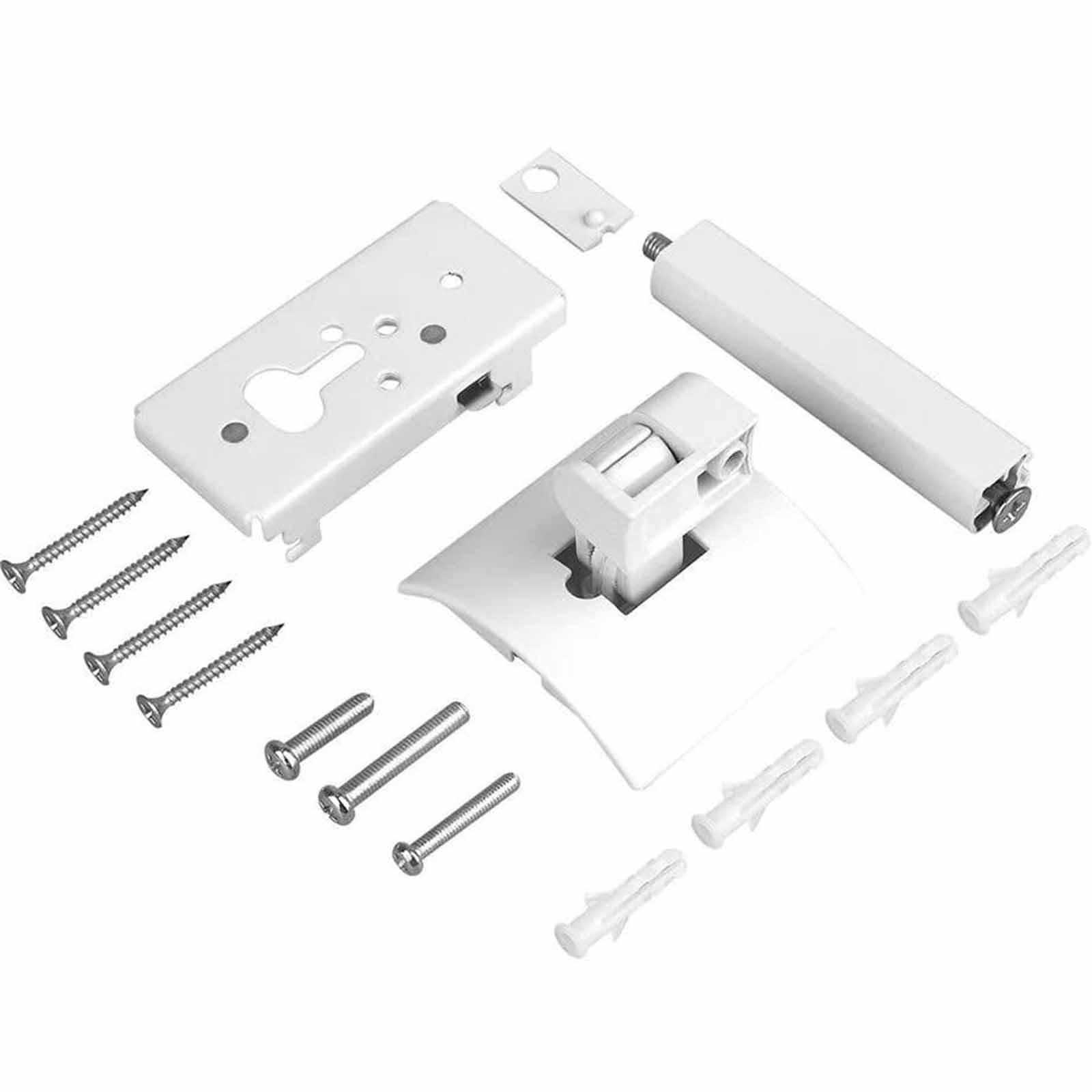 Soporte de Techo para Altavoz, Soporte de Pared para Altavoz, Soporte de Metal Simple Y Resistente, Fácil Montaje para Altavoces de Sonido Envolvente, Blanco