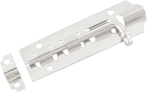 IIVVERR Puerta Gabinete Seguridad Acero Inoxidable Barril Perno Puerta Puerta Pestillo 4 '