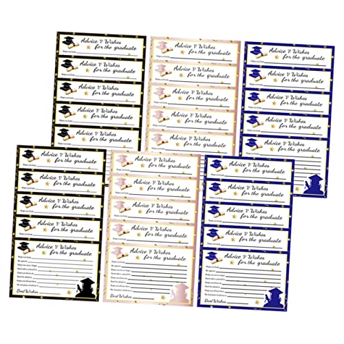 STOBOK de Graduación 30 Piezas Tarjetas de Felicitación Sobres Juego de Tarjetas de Felicitación de Graduación Creativo Único