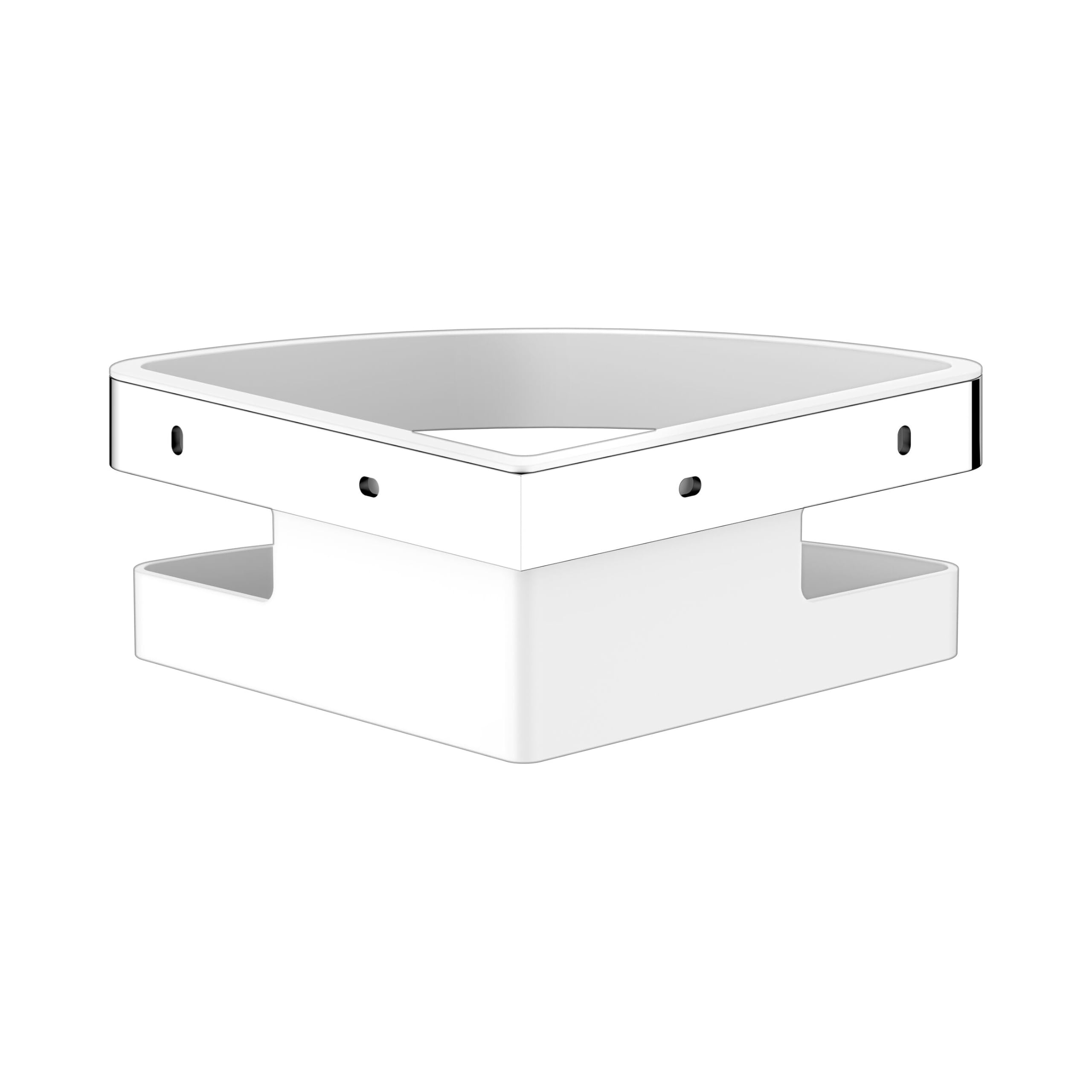 Keuco Moll Cestino doccia angolare 18x18 cm, cromato/bianco