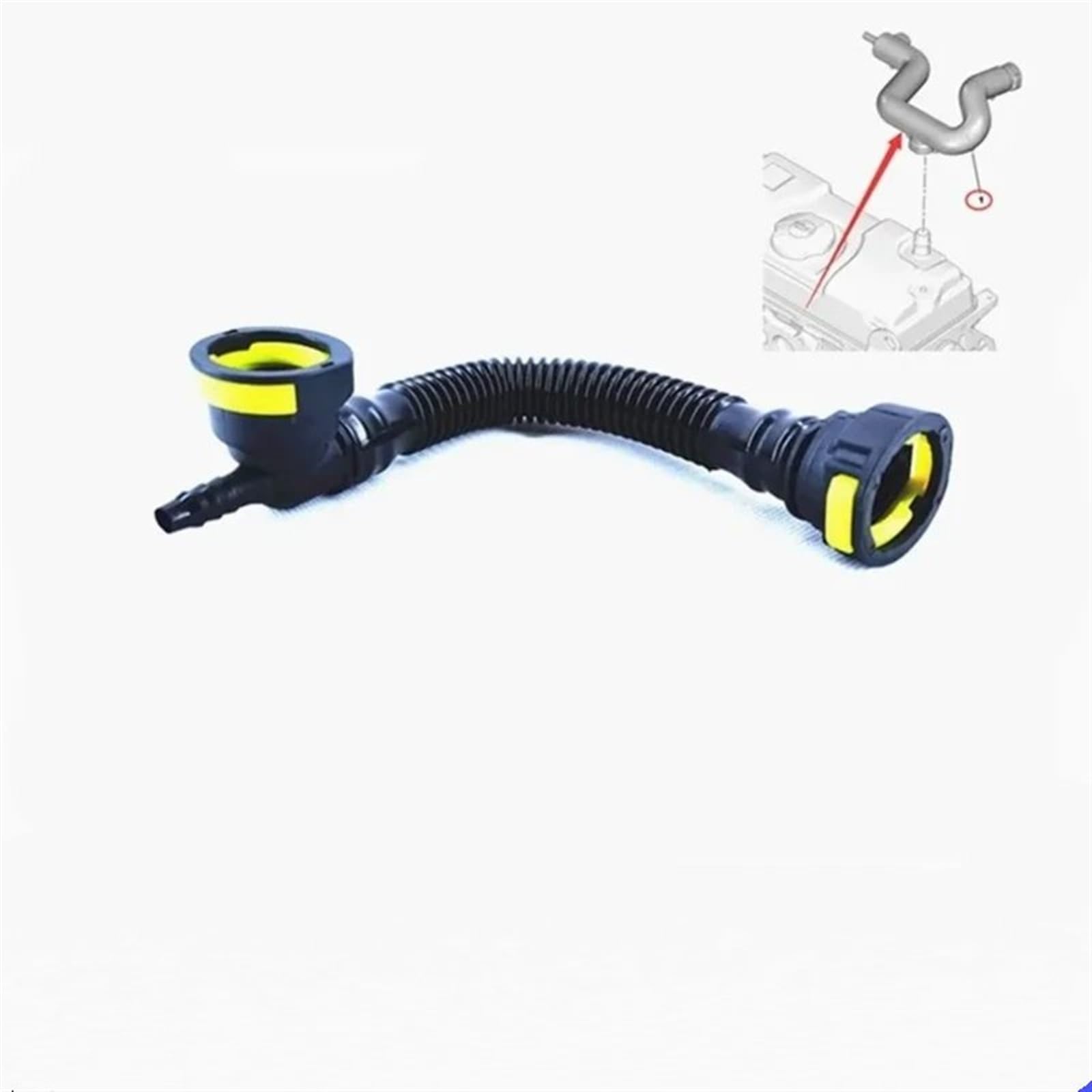 Tuyau Ventilation Carter Compatible avec Peugeot 106 306 pour Partner 1192Q5 1192R2 Voiture Étanche Carter Soupapes De Ventilation Tuyau Moteur Reniflard Tuyau