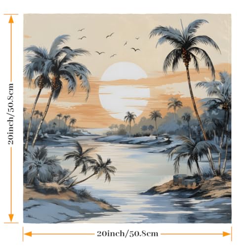 Servilletas de Tela Tropical Beach Set x6 50.5x50.5 cm miniatura 2