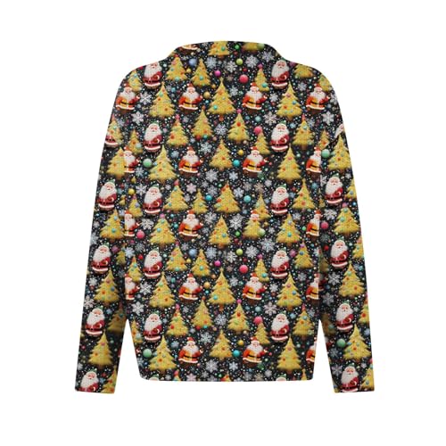 Ugly Christmas Long Cardigan Sweaters for Women Cute Fuzzy Funny Wintertime and Holiday Parties Knitted Sweater3