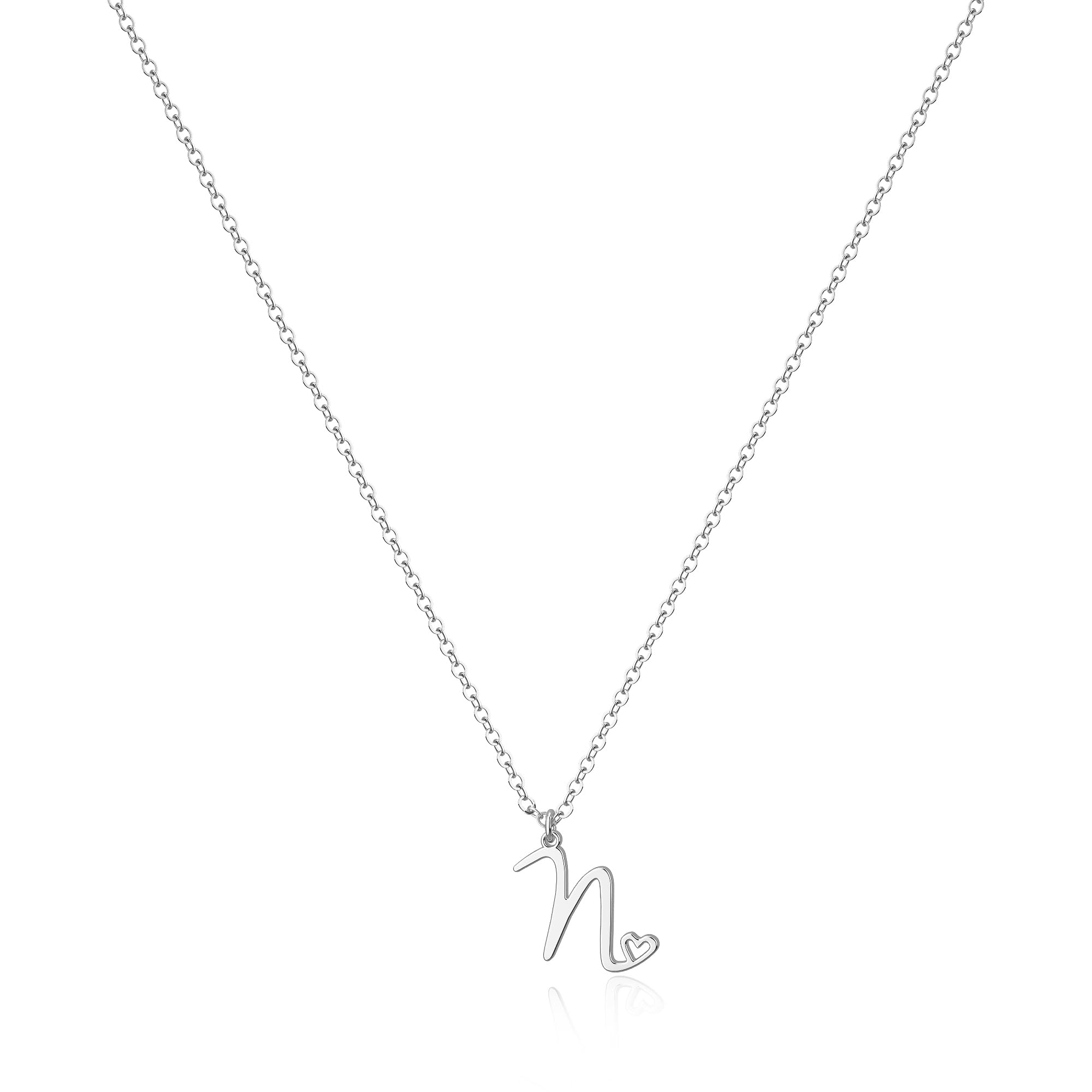 Tewiky Initial Necklace for Women-14k Gold Plated Dainty Letter Necklaces Trendy Cute Custom Personalized Monogram
