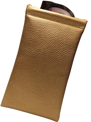 Image of Soft Sunglasses case | Large Glasses Case Holder - Eyeglass Pouch Squeeze Top | Glasses pouch Lightweight Extra Layers