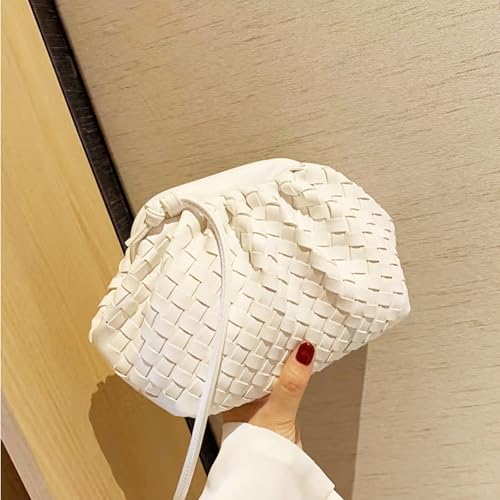 NAARIIAN Woven Crossbody Bags for Women Evening Clutch Hobo Cloud Purse Designer Handbags for Ladies2
