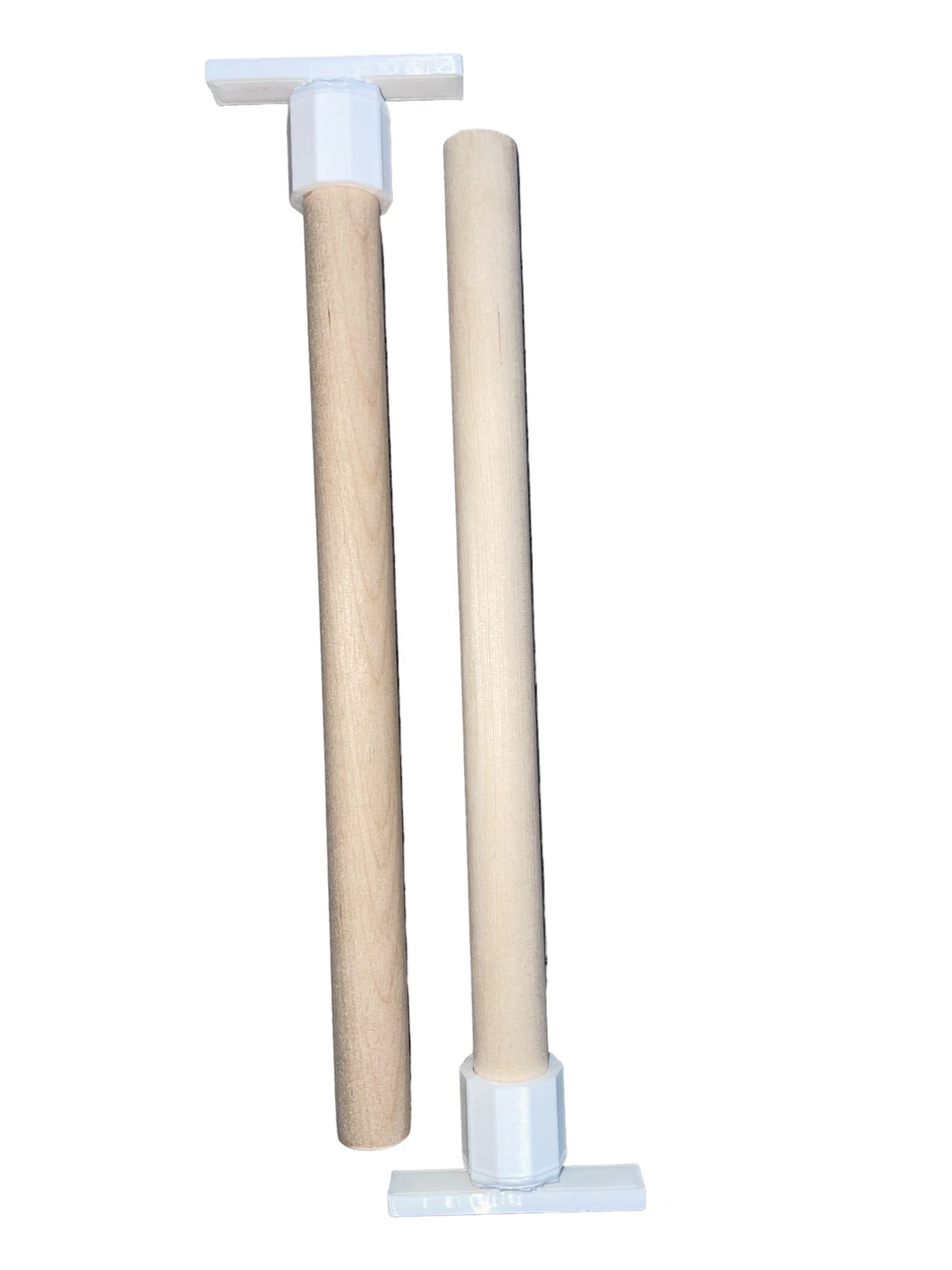 Natural Bird Cage Perches, Made From Safe Non Toxic Wood, Twist Fit design, For Small to Medium Birds, 20cm Long, 2 Perches