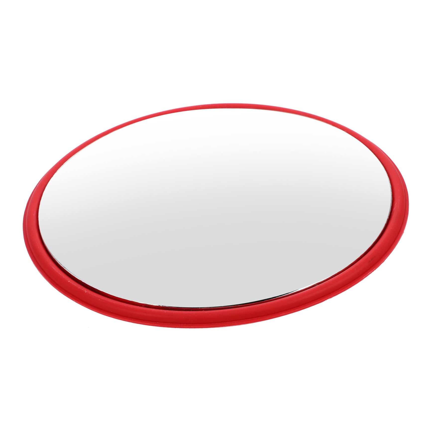 Specchio di Sicurezza Stradale da Esterni, 30cm, Rosso | Design Curvo ad Alta Definizione, Abs e Pc, Strumenti e Istruzioni Inclusi