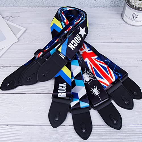 Vaguelly 2 Pièces Drapeau De L’union Sangle De Guitare Réglable Ceinture De Guitare Impression Ceintures De Guitare… - Les Beatles, Paul McCartney, John Lennon, RIngo Starr, George Harrison Vaguelly 2 Pièces Drapeau De L'union Sangle De Guitare Réglable Ceinture De Guitare Impression Ceintures De Guitare… – Image 5