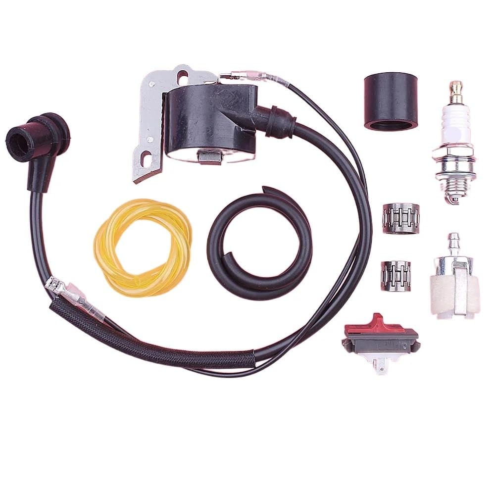 Kit de commutateur d'arrêt de Bobine d'allumage Convient pour Convient pour 55 51 268 272 254 tronçonneuse 503901401 w Ligne de Filtre à Carburant Piston Embrayage roulement à Aiguilles