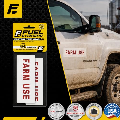 Image of Farm Use Sticker - Agricultural Equipment Identification Label - Bumper Sticker - Outdoor Rated - Heavy Duty, Weather Proof, Ultra Durable - USA Made (6x2 inch), 2 Labels (Pack of 2)