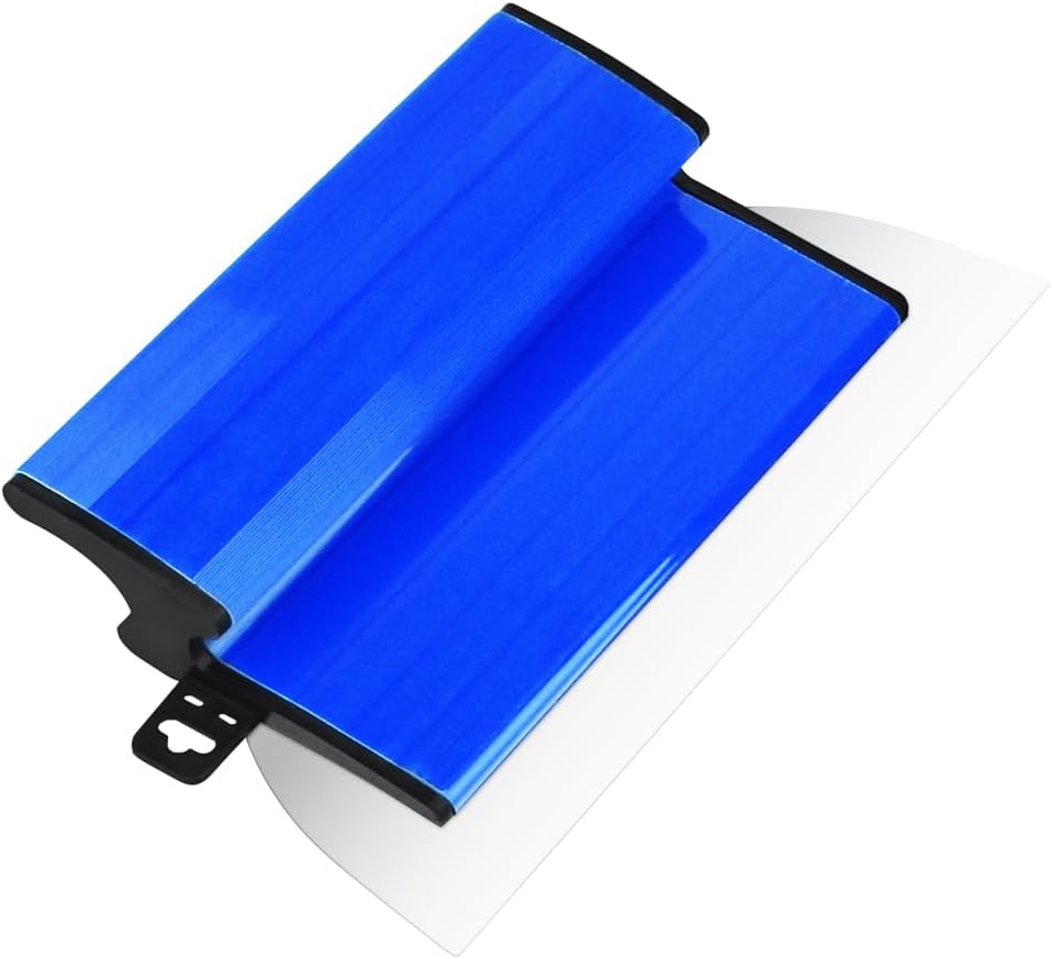 10Inch/25CM Drywall Skimming Blade, Stainless Steel Drywall Smoothing Spatula for Concrete Finishing Hand Tool Smoothing Spatula Wall-Board Plasterboard (10Inch/25CM)