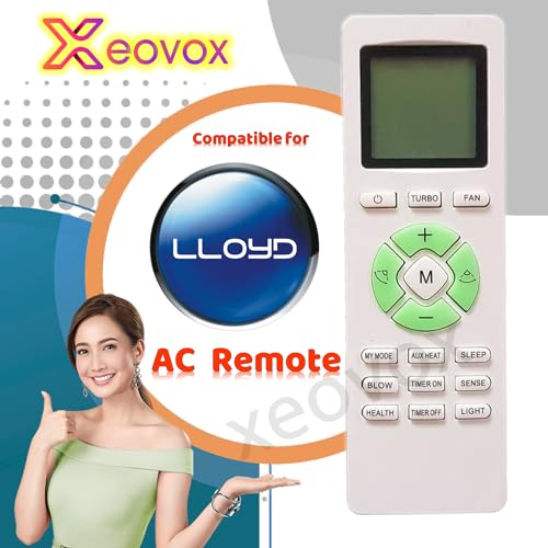 Image of Lloyd AC Remote Control for Lloyd AC Remote 1.5 ton Original 233. Loyd ac Remote 1 1.5 2 ton ac 233 (Exactly Same Remote Will Only Work)