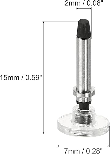 Miniatura 2 de MECCANIXITY 12 unids 0.276 in Stylus Pen Disc Punta Fina Universal Reemplazo Alta Precisión para 2 en 1 Stylus Pen Dispositivos de Pantalla Táctil
