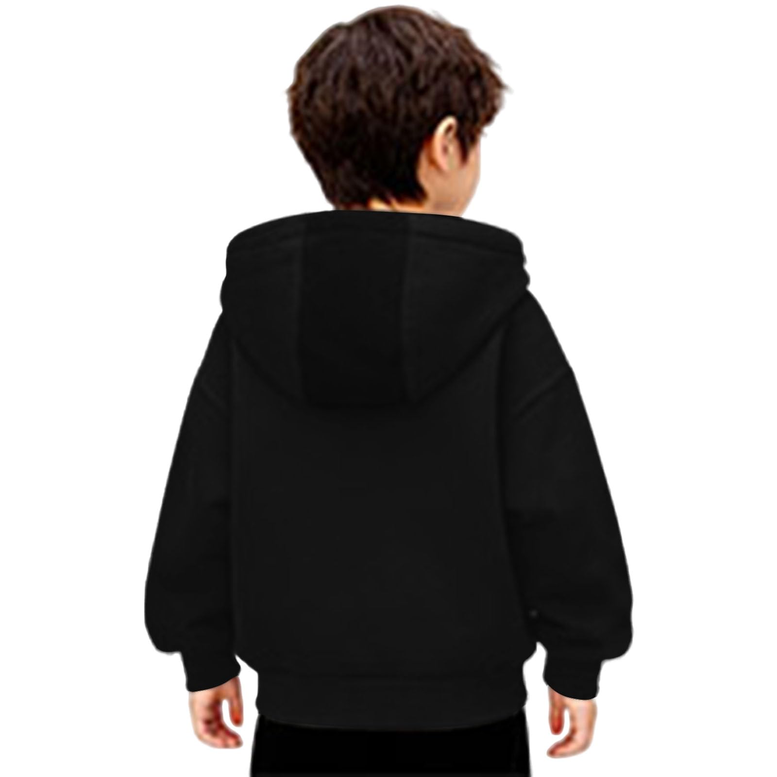 Unisex Kinder Sturmhaube Balaclava Zip Hoodie Mädchen Jungen Reißverschluss Hoodies mit Gesichtsmaske Leichte Jacke mit Durchgehendem Jacken Langarm Neuheit Athletic Sweatshirts Winddicht