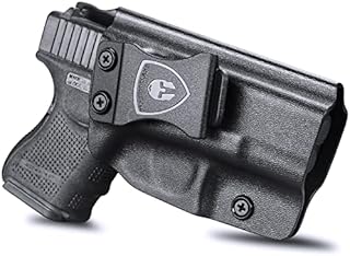 Glock 26/27/33 Holster, IWB Kydex Holster Fit: Glock 26 Gen (3-5) & Glock 27/33 Gen (3-4) Pistol, Inside Waistband Concealed Carry Holster, Adj. Cant & Posi-Click Retention, Right Hand