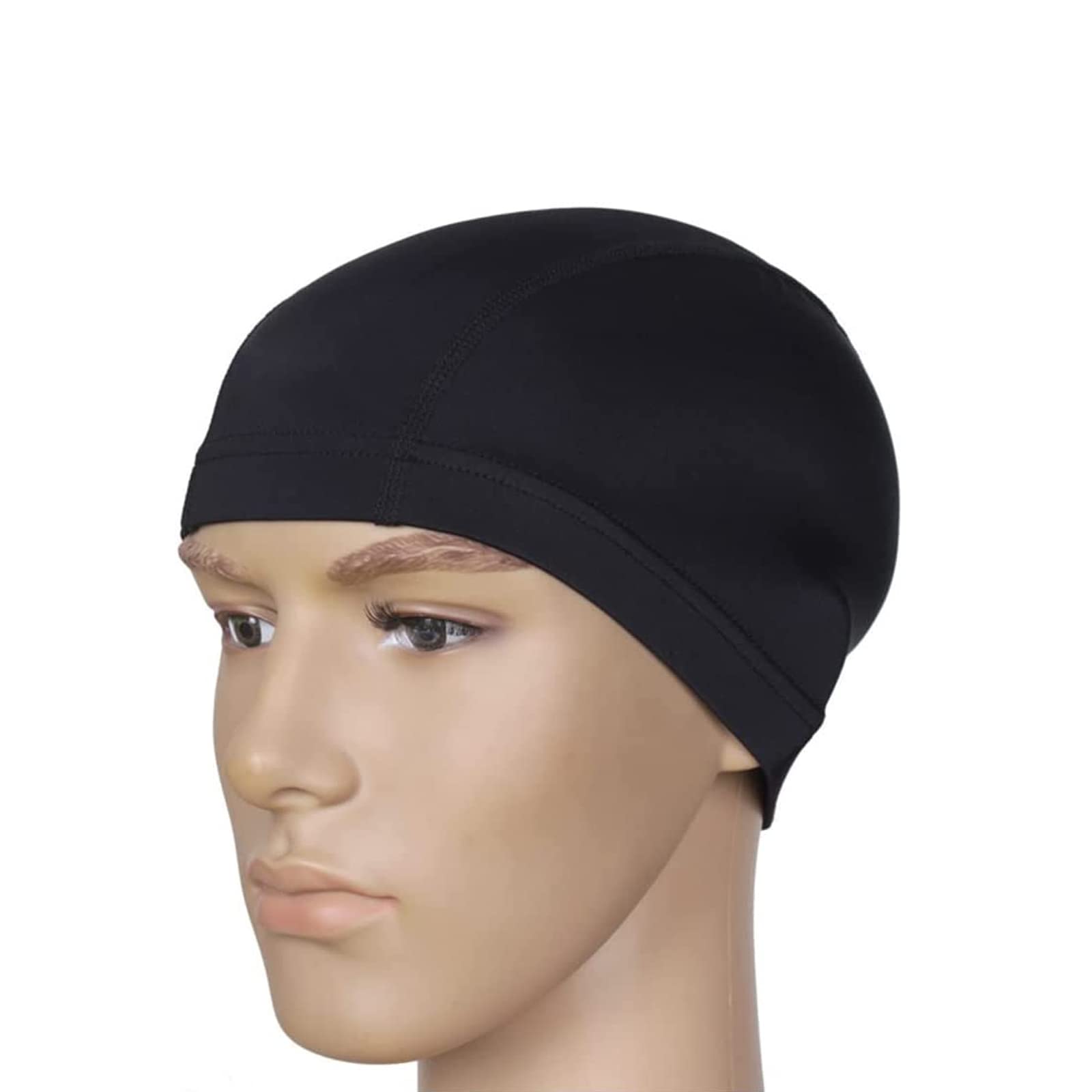 Bonnet de Bain Piscine Natation pour Adulte Bonnet de Bain Tissu PU Souple Bonnet de Natation pour Mixte Adulte Hommes Femmes, - Sport
