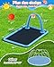 Octaplay Splash Pad for Kids & Dogs, 102x87'' Large Sprinkler Pad Water Toys with Basketball Hoop, Thickened Non-Slip Splash Mat, Foldable Play Pool & Outdoor Summer Toys Ages 4-12 (102