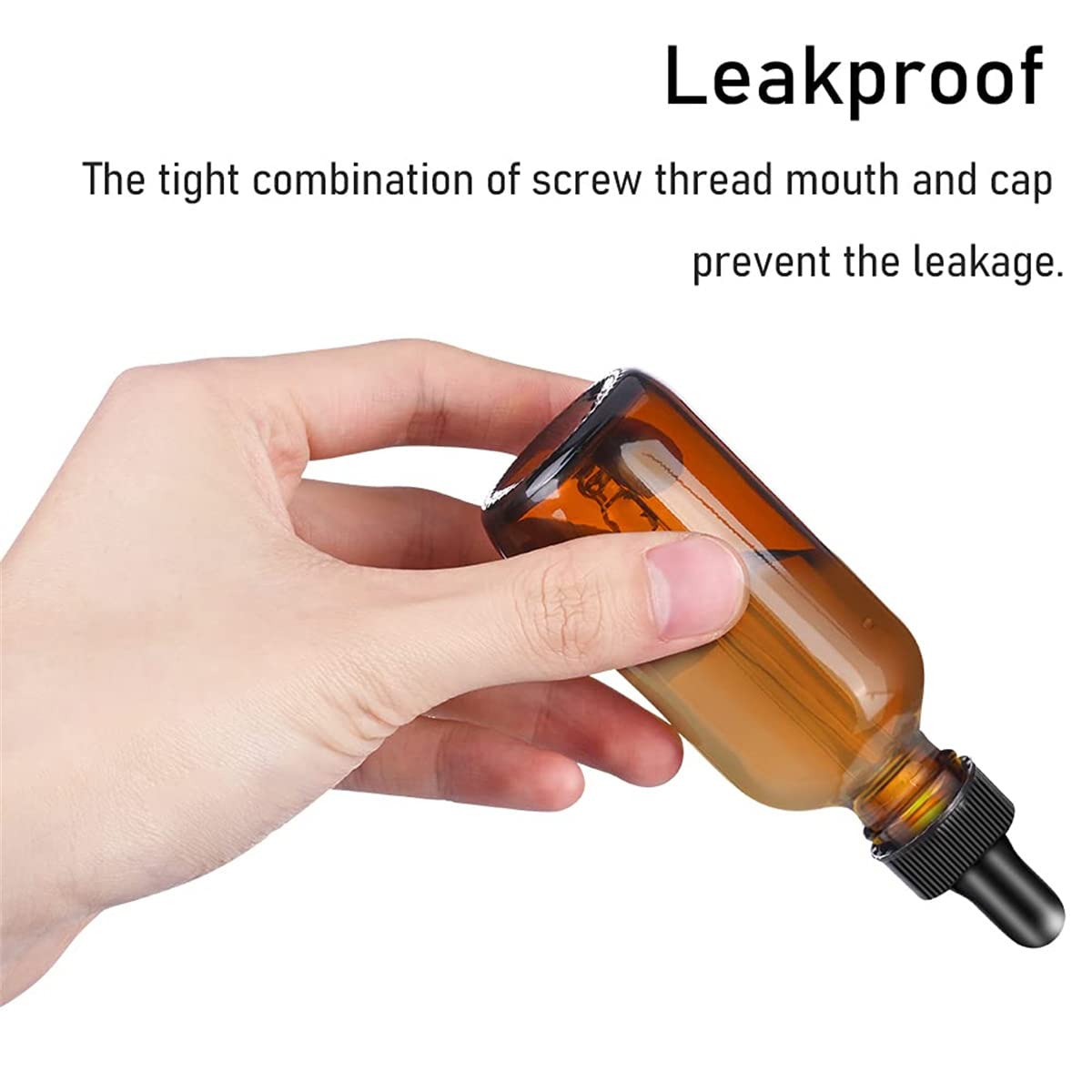 SKYPRO 1 ml Mini Amber Glazen Flessen met No-Hole Plugs en Cap voor SKYPRO 1 ml Mini Amber Glazen Flessen met No-Hole Plugs en Cap voor