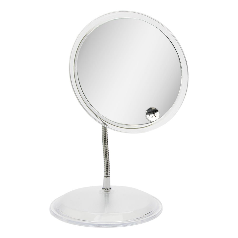Zadro Gooseneck Vanity 7X Mirror with Clear Acrylic Frame