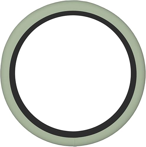 Fundas de volante de 15 pulgadas, color verde salvia, decoración estética danesa pastel para volante de automóvil para mujeres y niñas, accesorios