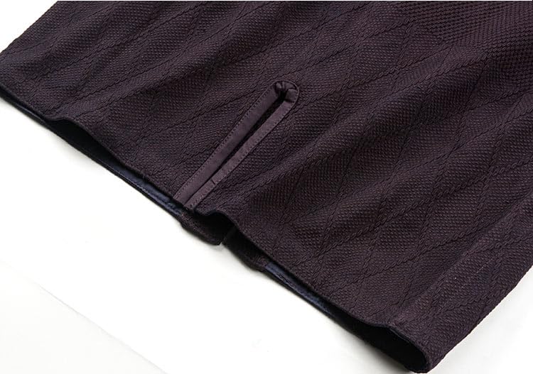 EKENDOCOM single layer indigo blue - 100% cotton all size japanese kendo uniform bottom kendo training 6'1''/185cm/4L#, Navy