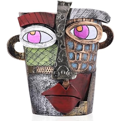 oliruim 7.3" Tall Unique Face Planter Cover