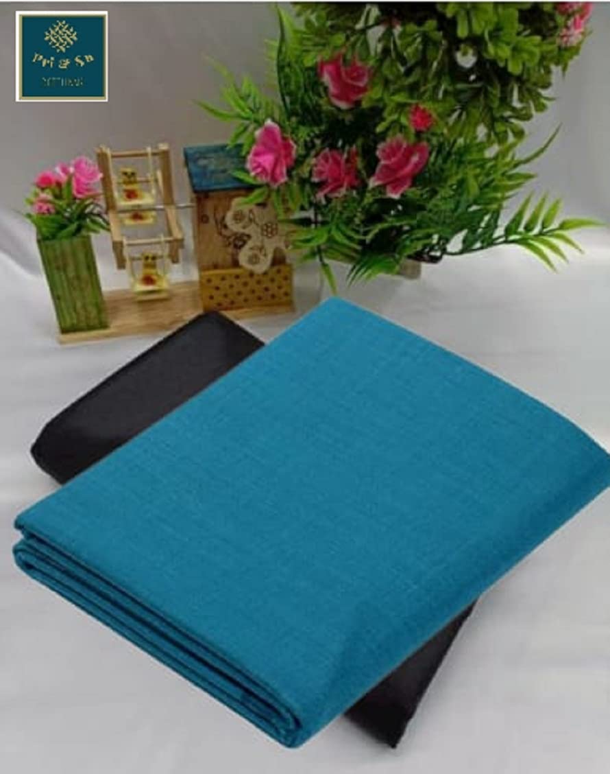 Pri & Su CottLinns Combo of Lycra Blend Solid Shirt & Trouser Fabric 900257 (Green 2 - Brown)-picture-19