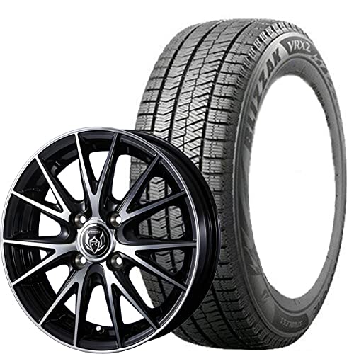 ブリヂストンVRX2 155/65/R14スタッドレスアルミホイールセット送料込 BRIDGESTONE 155/65R14 スタッドレスタイヤホイールセット