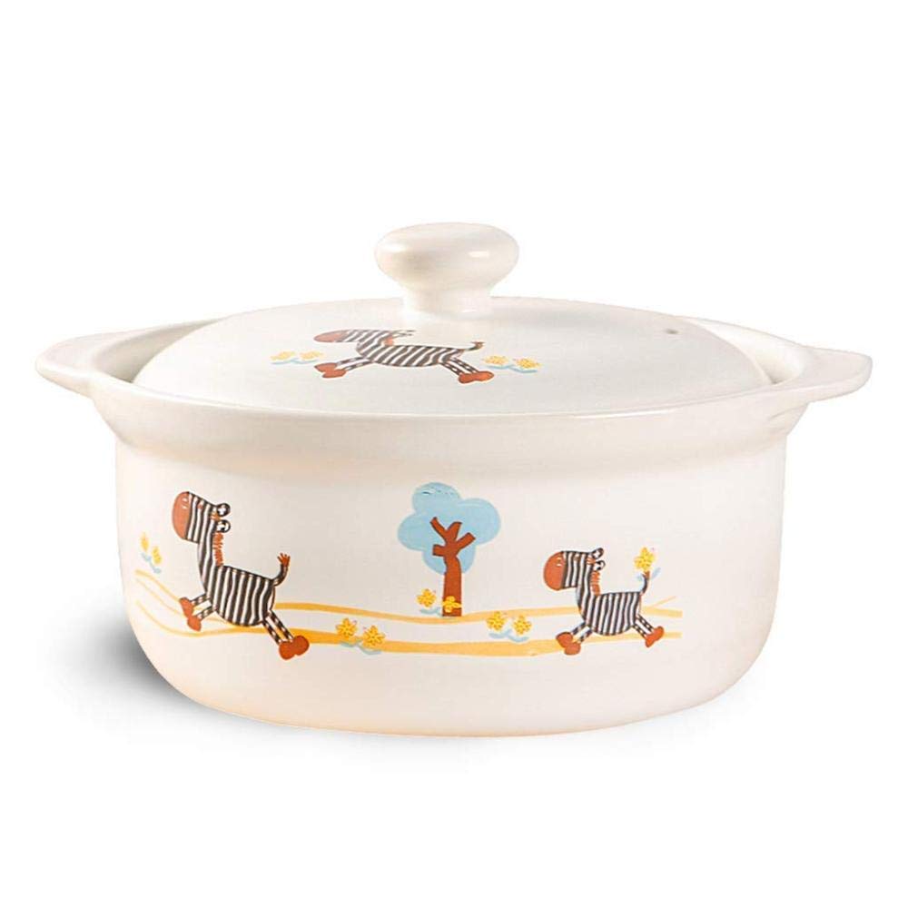 Pot à ragoût en terre cuite avec couvercle pour cuisine saine